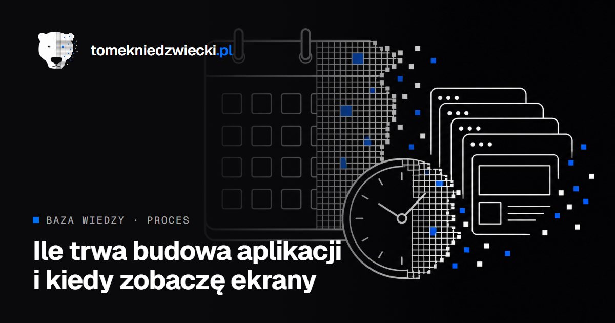 Ile trwa budowa aplikacji i kiedy zobaczę pierwsze ekrany? — karta z bazy wiedzy